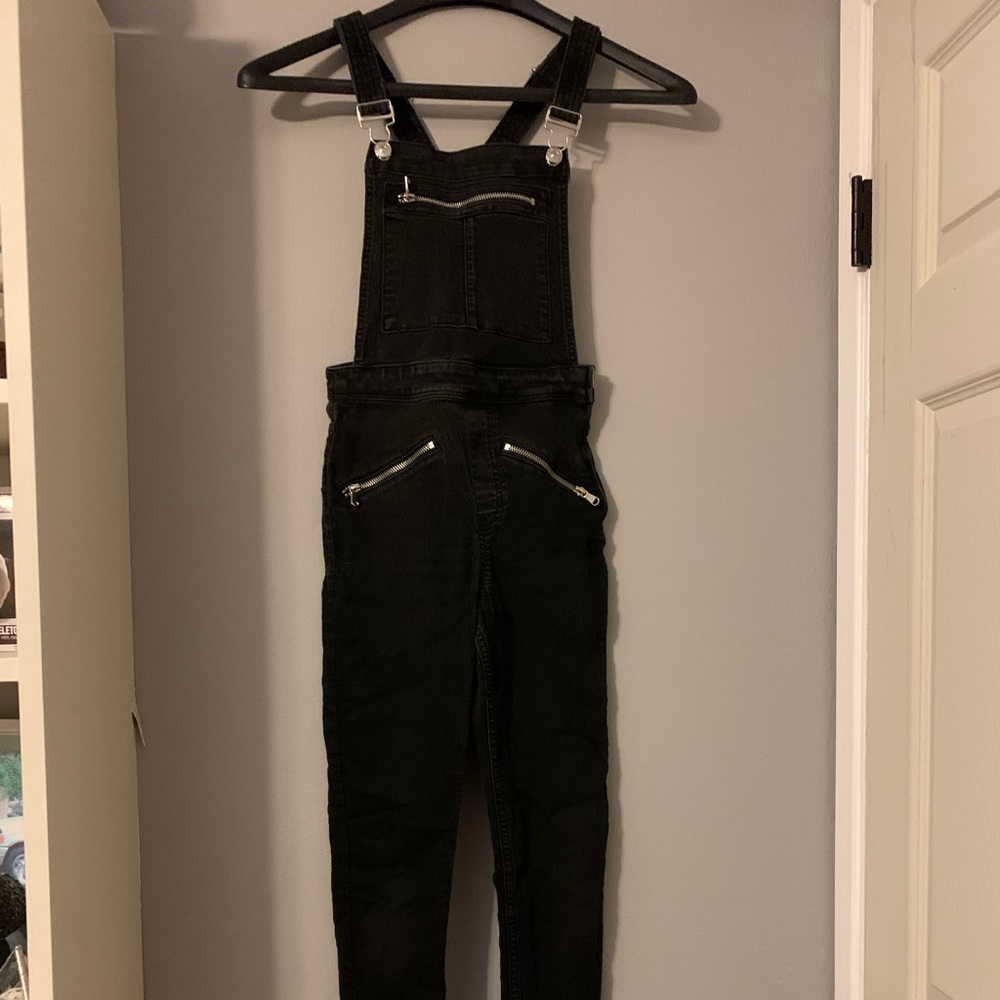 Black overalls